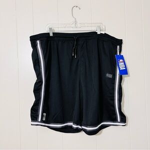 NBA Men's Classic Basketball Short At The Knee Official Licensed Black Sz 3x NWT